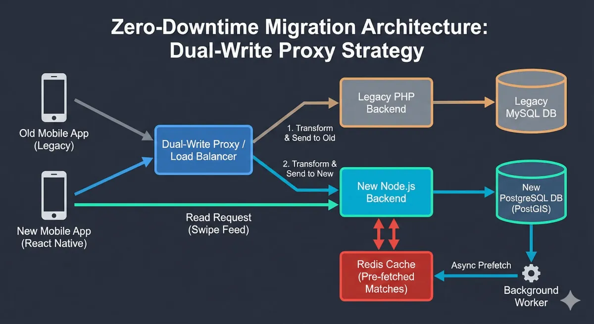 How I Migrated 170k Users from PHP to Node.js Without Stopping the World